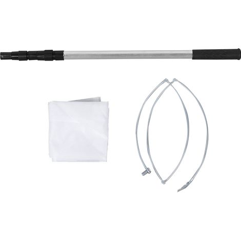 Épuisette légère et portable en aluminium avec manche amovible, idéale pour attraper papillons, poissons et crevettes, pour enfants et adultes. (1/5)