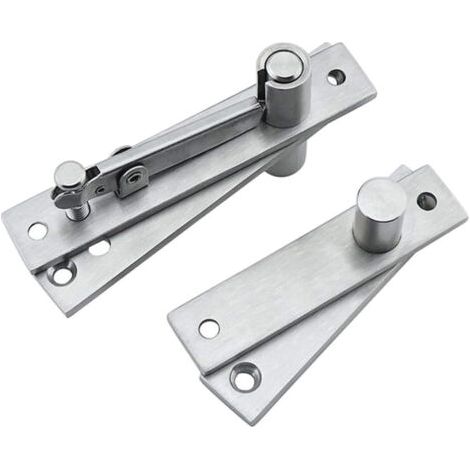 RHG Charnière de Porte Pivotante Dissimulée, Charnière Rotative, Charnière de Pivot de Porte, Charnière de Porte Pivotante Haut et Bas, Acier Inoxydable pour Armoires, Penderies (1/5)