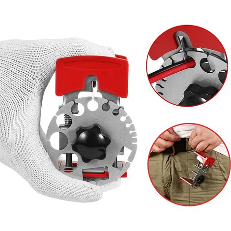 Pelacables portátil universal para cables eléctricos, pelacables rápido, cortador de cables, herramienta de crimpado multifuncional (1/5)