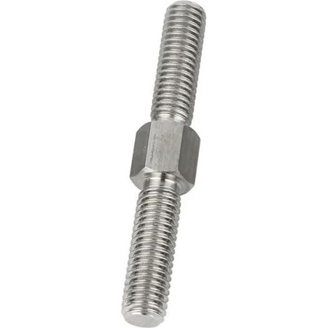 Tige filetée double M5 M16, 40-100 mm, acier inoxydable, filetage à (1/5)