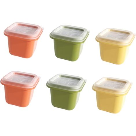 6 pièces Moule à Glaçons Simple Empilable avec Couvercle Bac à Glace Individuel Pratique pour Boissons Rafraîchissantes (1/4)