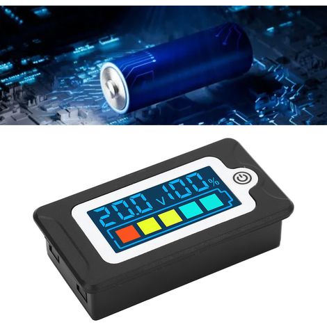 Peacefair Batteriespannungs-Prozentprüfer, Restladungsdetektor für ternäre Lithium-Ionen-Akkus, 8–100 V DC (1/5)