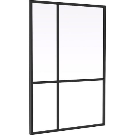 Vetrata in stile atelier in alluminio termolaccato - L90 x H130 - TONIBA