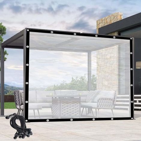 Bche Transparente Impermable 2x3m avec illets Protection Plantes Rsistante la Pluie et la Poussire multicolore BACHE (1/5)