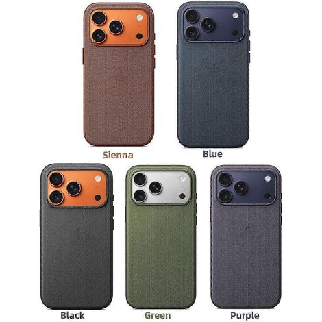 Coque de protection TechWoven pour iPhone 17 Pro Max avec MagSafe, logo Sienna, fine et antichoc, compatible iPhone 17 Pro Max G - Vert (1/2)