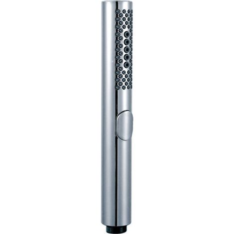 Douchette pour salles de bains, pomme de douche ronde, économie d'eau avec 3 fonctions, buses en silicone anti-calcaire, matériau ABS, Chrome (1/5)