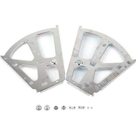 Eosnow 2pcs Edelstahl Schuhe Schubladenschrank Scharniere Turing Rack Ersatzbeschläge (2 Schichten)