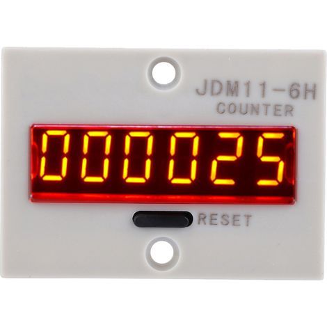 Compteur Électronique LED 6 Chiffres JDM11-6H, Relais AC220V, Affichage Numérique (1/5)