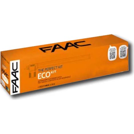 Kit automazione cancelli battenti elettromeccanico 230v anta 1,8m faac 105917 (1/3)