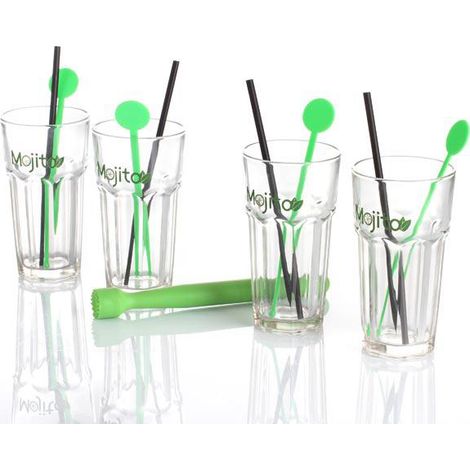 Coffret À Mojito "13 Pièces" 14Cm Transparent