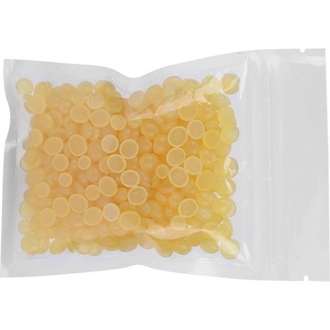 Épilation à la cire dure citron 50g, perles de cire pour hommes et femmes, usage maison ou salon, accessoire de dépilation sans bandes. (1/5)
