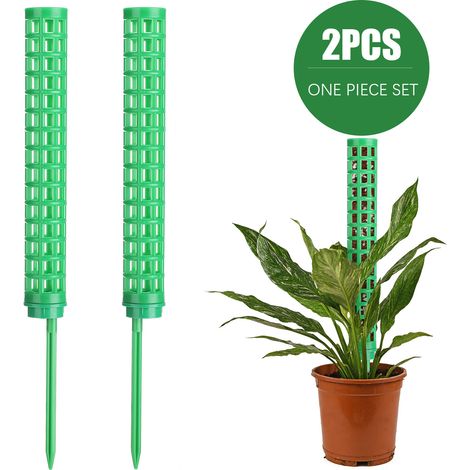 Poteau Moss Monstera [3,3 x 39cm, PP] Green/Black 2x – Poteau de Plante pour Monstera, Philodendron, Adansonii – Fiable, Rechargable et Extensible (1/5)