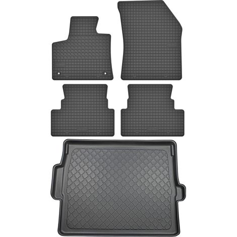 Peugeot 3008 II Crossover (à partir de novembre 2016) - Kit de tapis de sol en caoutchouc + tapis de coffre