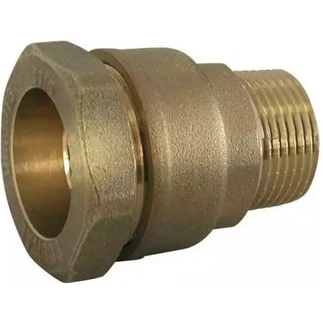 Raccord PE laiton droit mâle pour eau – Filetage conique mâle – Joint NBR pour étanchéité optimale – Serrage extérieur – Ezfitt (1/3)