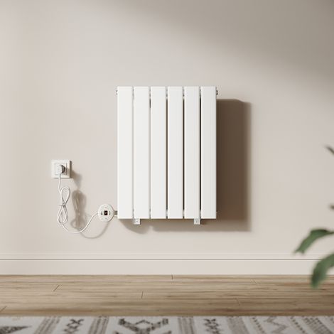 SONNI Design Heizkorper Paneelheizkörper Vertikal Einlagig Weiß Flachheizkörper mit Intelligenter Temperaturregelung 600x450mm, 400 Watt (1/5)