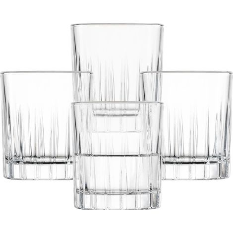 Verres à liqueur Stage (set de 4), gobelets à shot intemporels pour schnaps avec relief, verres en cristal résistant au lave-vaisselle (art. n° 123933) (1/5)