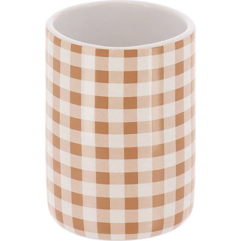 Dolomite-becher im vichy-stil, 380 ml – ocre - Tendance (1/2)