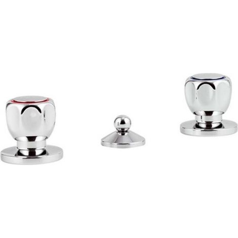 Batteria bidet 3 fori linea domino rubinetteria mariani