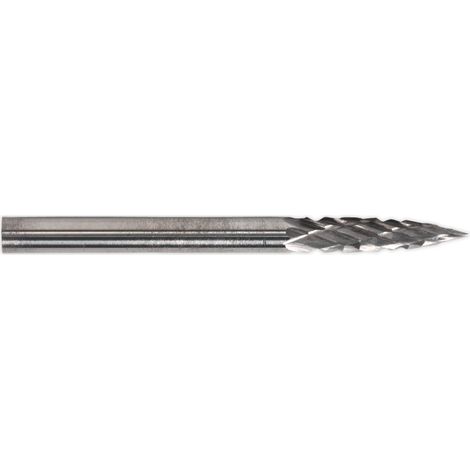 Sealey Micro Carbide Burr Pointed Tree 3mm - Pack of 3 MCB005