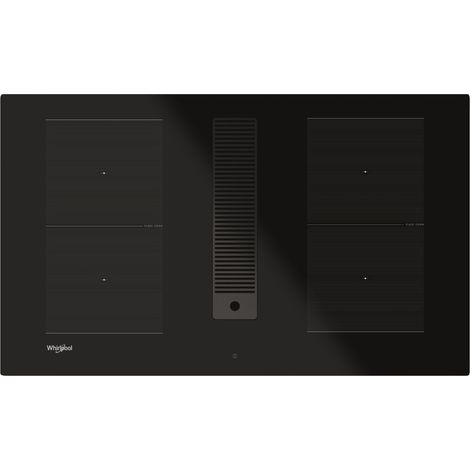 Whirlpool – Plaque de cuisson induction 4 foyers 7400W – Hotte intégrée 610m3/h – Encastrable 83cm – Bandeau de commandes invisible - WVHF83BBUKIT (1/5)