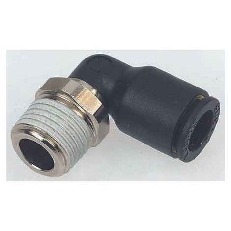 Adaptateur fileté coudé Legris LF3000 vers Enfichable 14 mm R 3/8 Mâle ( Prix pour Paquet de 2 )