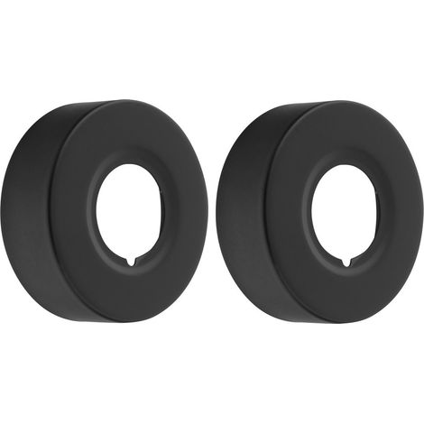 Rosette 60/24mm, hauteur 20mm, noir mat