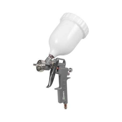 Pistolet peinture par gravité godet supérieur pour compresseur (1/2)