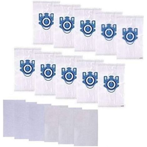 Sac Aspirateur pour Miele GN, Sac Aspirateur Miele Complete C3, Complete C2 et Classic C1, Hyclean 3D Efficiency Miele (10 Sacs + 6 Files) NPTERBL (1/4)