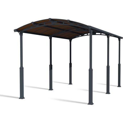 Alpine Carport Kit 6400 RV - Aluminium/Polycarbonate - L649 x W352 x H307 - Grey