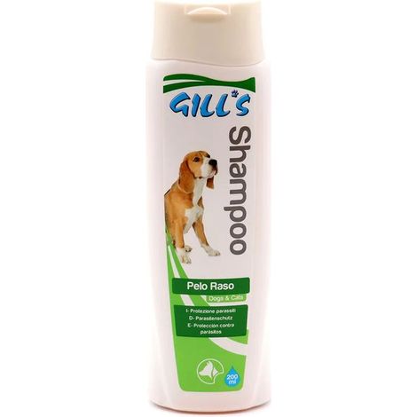 Croci Gill's - Shampoo Pelo Raso, shampoo per cani a pelo corto raso, igienizzante protegge dei parassiti, delicato sulla cute, 200ml (1/2)