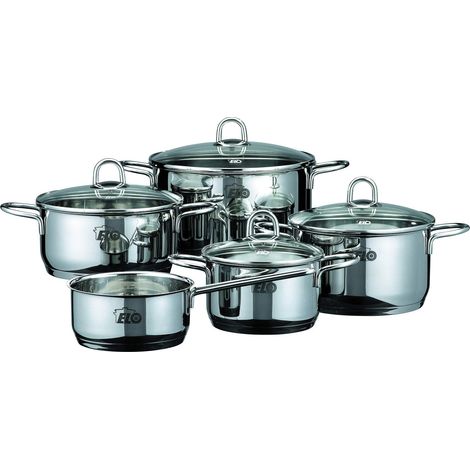 ELO Set pentole Rubin 5 Pezzi Acciaio Inox 18/10