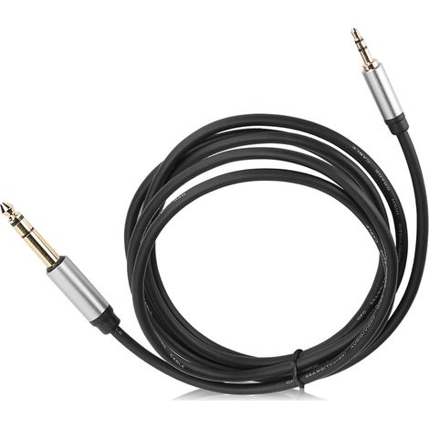 Adaptateur Audio 6,5 Mm à 3,5 Mm, Câble Audio XLR 3,5 à 6,5 Mâle à Mâle, Ligne de Connexion de qualité Sonore HiFi, Rallonge pour Casque D'écoute pour Téléphone et Ordinateur (1/5)