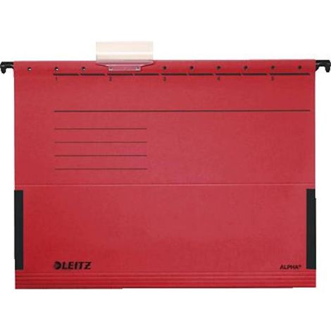 Leitz Custodia sospesa Alpha DIN A4 Rosso 5 Pz/confezione 19863025 5 pz. (1/5)