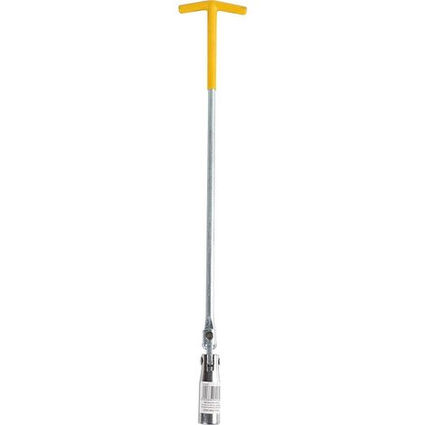TrAdE Shop Traesio - Chiave Candela Snodata 50cm Diametro 16 Mm Manutenzione Auto Impugnatura Gommata - (1/4)