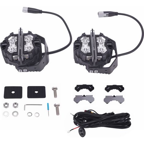 160W LED Driving Pod Lights For Off Road 4X4 SUV Marine White Amber DRL IP68 (1/5)