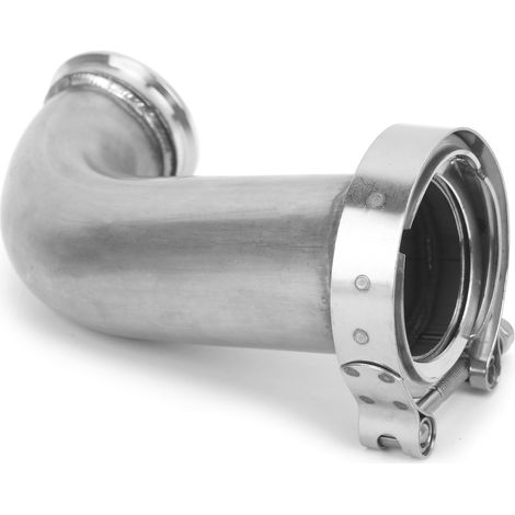 Coude Bride 90° Adaptateur Tube Échappement Collier V-Band Inox 63mm ID vers 81mm OD (1/5)