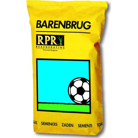 Semences à gazon RPR Sport 15 kg – Auto-régénération rapide – Résistance maximale aux piétinements – Densité de semis 2-2,5 kg – Barenbrug
