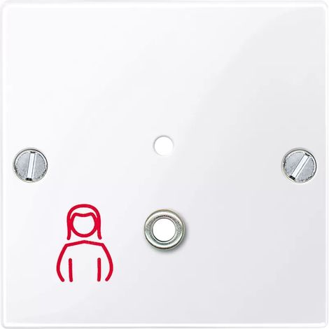 Abdeckplatte Merten meg4843-0325 glänzend Thermoplast 1 Port (1/2)