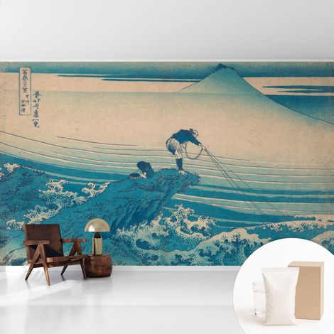 Papier peint intissé avec imprimé pour intérieur moderne application facile a motif - Colle incluse gratuite Scène marine 416x254 cm (1/5)