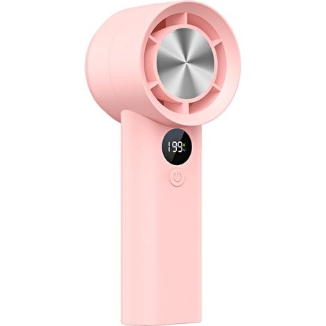 Ventilateur portable – Ventilateur portable compact rechargeable par USB Affichage numérique pour temps chaud pour jeunes, adolescents, filles, femmes, garçons (1/5)