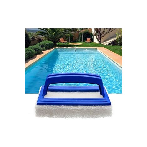 Lot de 3 brosses à main haute qualité pour piscine, lavage des parois et du fond, tampon nettoyeur pour piscines hors-sol et enterrées - accessoire piscine (1/5)