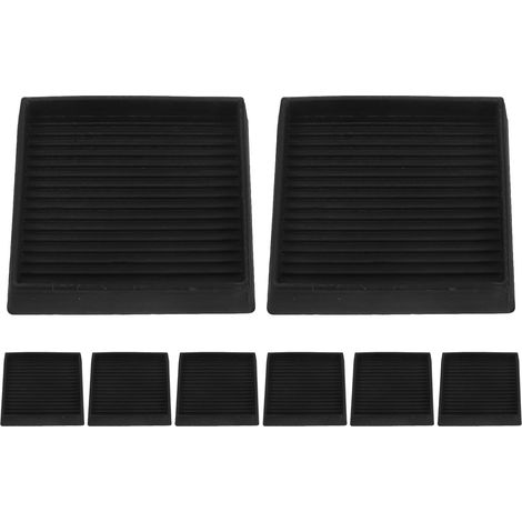 MAGICLULU 8 Pieds de meubles carrés en caoutchouc, antidérapants (1/5)