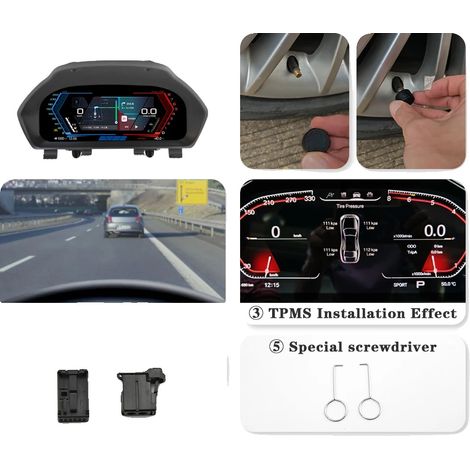 CarPlay, voltímetro digital, CarPlay inalámbrico, navegación en tiempo real, compatibilidad con BMW Serie 4 F32 F33 F36 2013-2019, F32 con CarPlay TPMS (1/2)