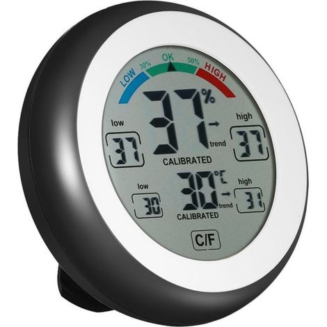 hermomètre numérique hygromètre humidité température moniteur (1/4)