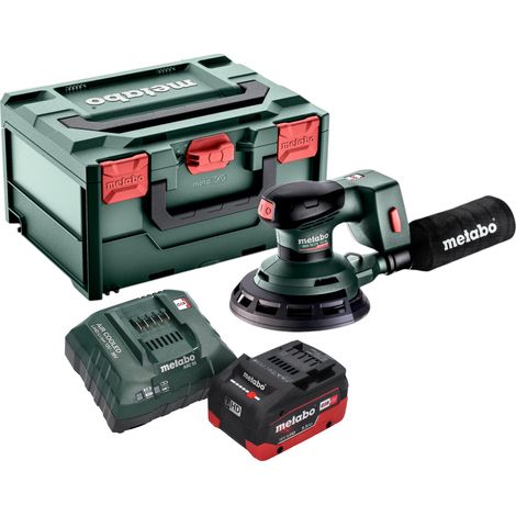 Metabo SXA 18 LTX 150 BL Ponceuse excentrique sans fil 18 V 150 mm Brushless + 1x batterie LiHD 5,5 Ah + chargeur + metaBOX