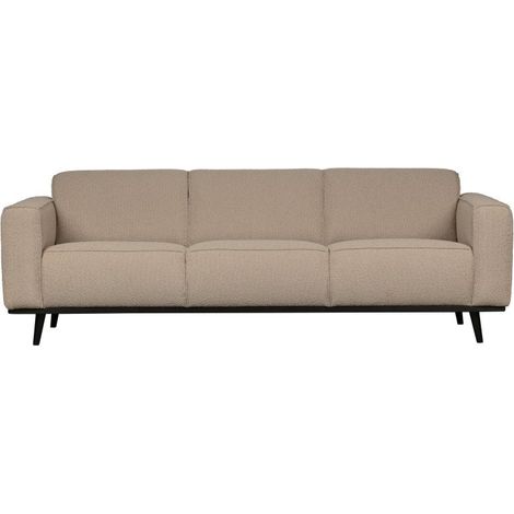 Canapé moderne en tissu 230cm STATEMENT - Beige (1/5)