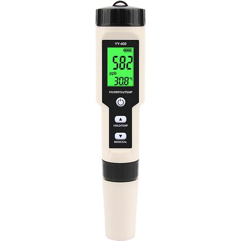 Nouveau testeur numérique YY-400 4 en 1 pH/ORP/H2 et température pour aquarium et piscine (1/2)