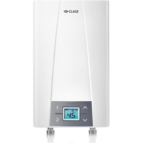 Clage – Chauffe-eau instantané compact 6.6/8.8kW 230V électronique – Technologie instantanée pour petits espaces – Installation rapide et facile (1/3)