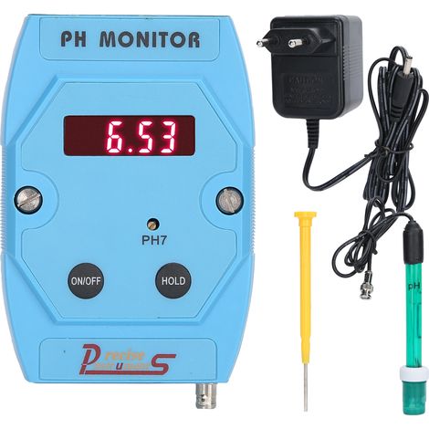 PH-025N Online-pH-Analysator, digitales Wand-Wasserqualitätsmessgerät, 230–240 V, 50 Hz, 19 mA, EU-Tester (1/5)