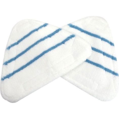 Lingettes de rechange pour nettoyeur vapeur - Lot de 2 lingettes triangulaires de rechange pour balai vapeur et serpillère v (1/4)